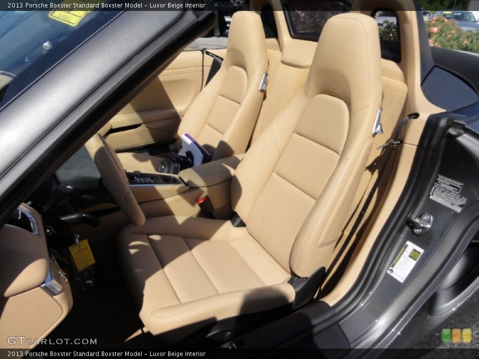 Luxor Beige Interior Front Seat for the 2013 Porsche Boxster  #67533644