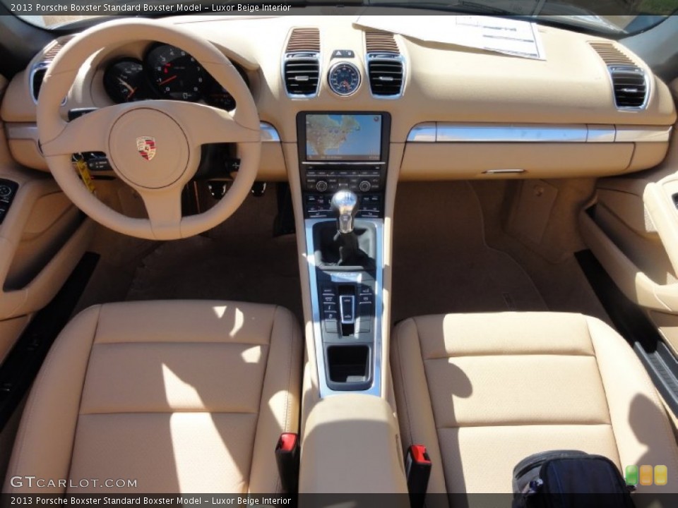 Luxor Beige Interior Dashboard for the 2013 Porsche Boxster  #67533704