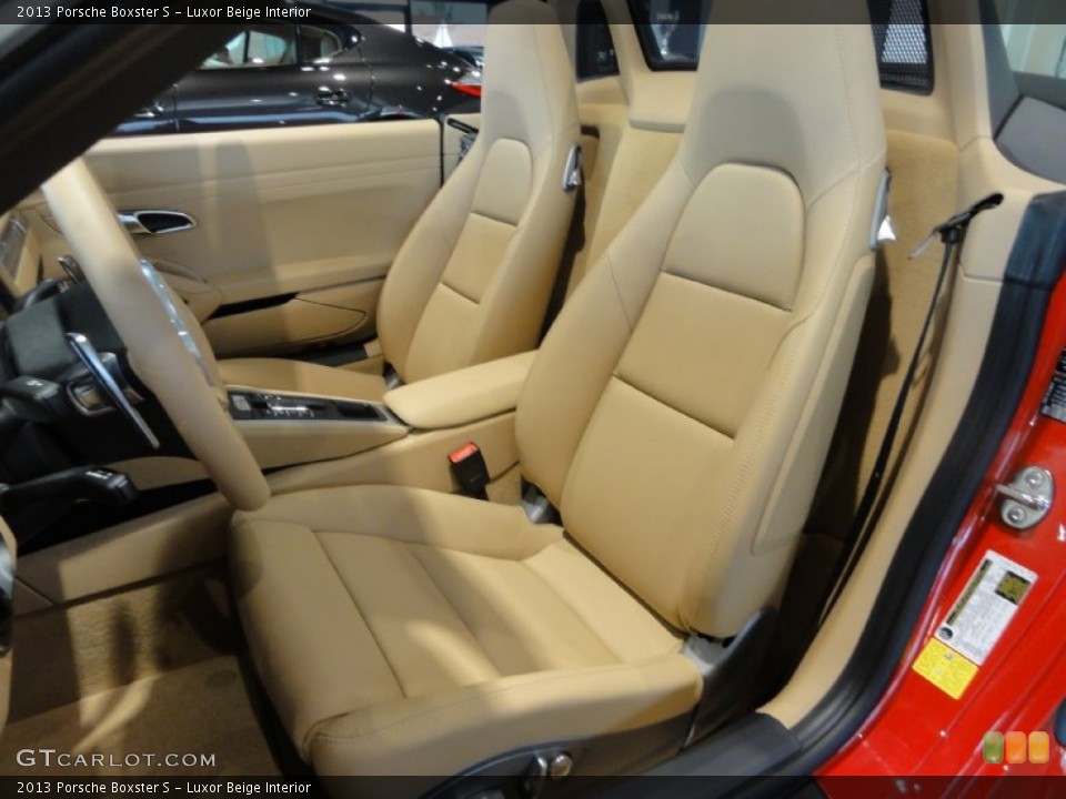 Luxor Beige Interior Front Seat for the 2013 Porsche Boxster S #67533971