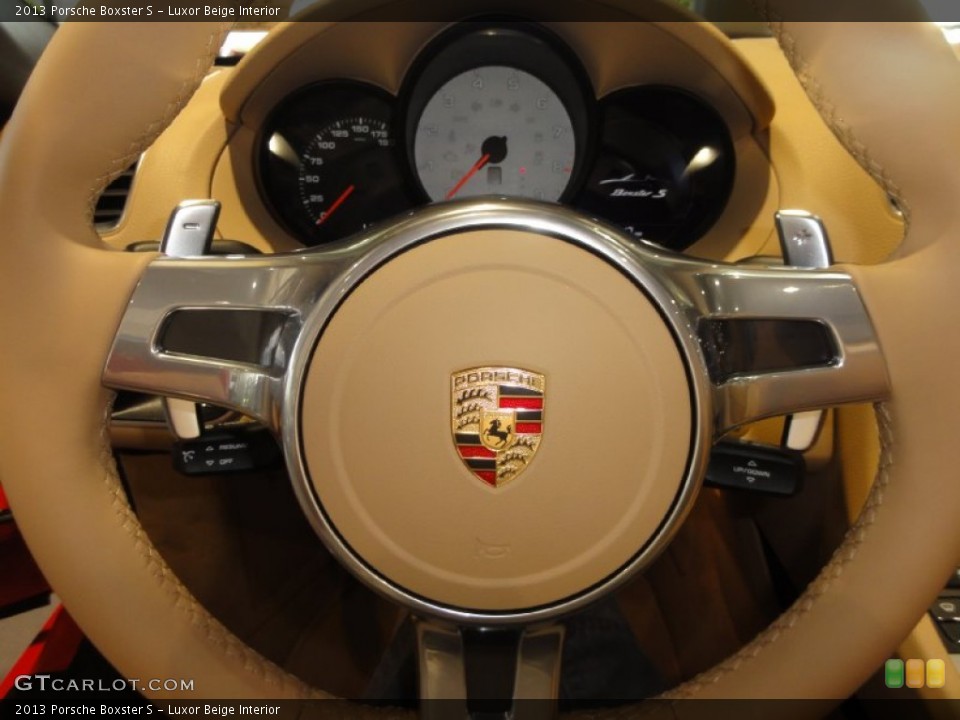 Luxor Beige Interior Steering Wheel for the 2013 Porsche Boxster S #67534133