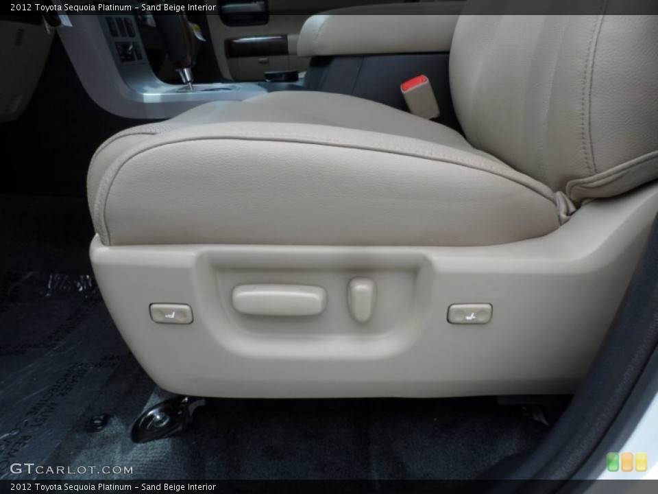 Sand Beige Interior Front Seat for the 2012 Toyota Sequoia Platinum #67540793