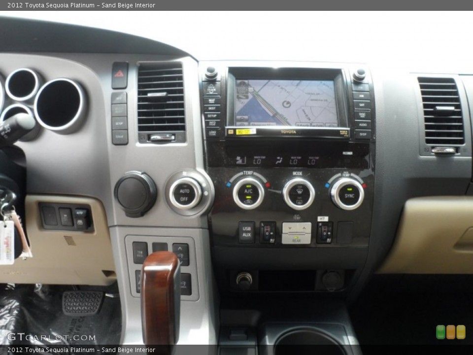Sand Beige Interior Dashboard for the 2012 Toyota Sequoia Platinum #67540846