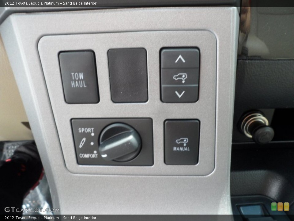 Sand Beige Interior Controls for the 2012 Toyota Sequoia Platinum #67540874