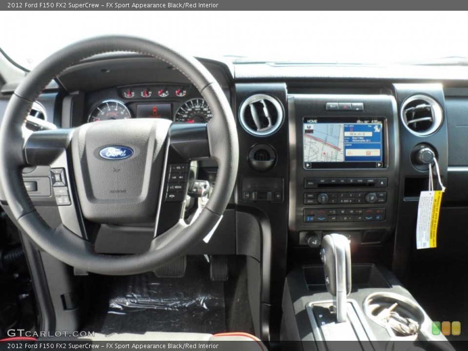 FX Sport Appearance Black/Red Interior Dashboard for the 2012 Ford F150 FX2 SuperCrew #67541426