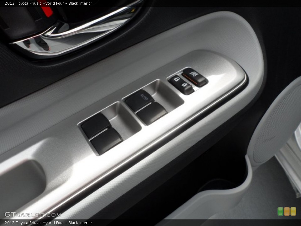 Black Interior Controls for the 2012 Toyota Prius c Hybrid Four #67542306