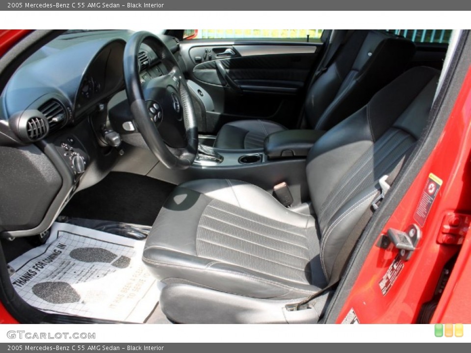 Black Interior Photo for the 2005 Mercedes-Benz C 55 AMG Sedan #67543312