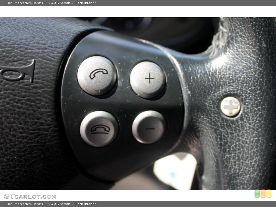 Black Interior Controls for the 2005 Mercedes-Benz C 55 AMG Sedan #67543532