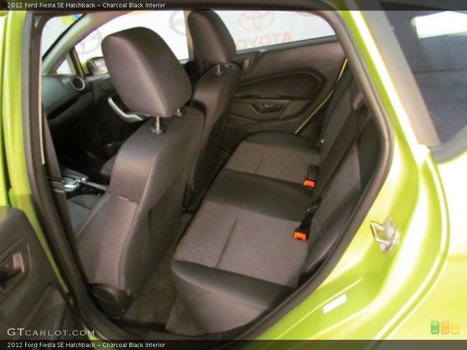 Charcoal Black Interior Rear Seat for the 2012 Ford Fiesta SE Hatchback #67543890