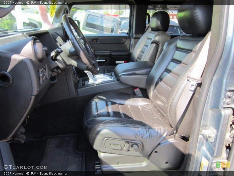 Ebony Black Interior Photo for the 2007 Hummer H2 SUV #67545655
