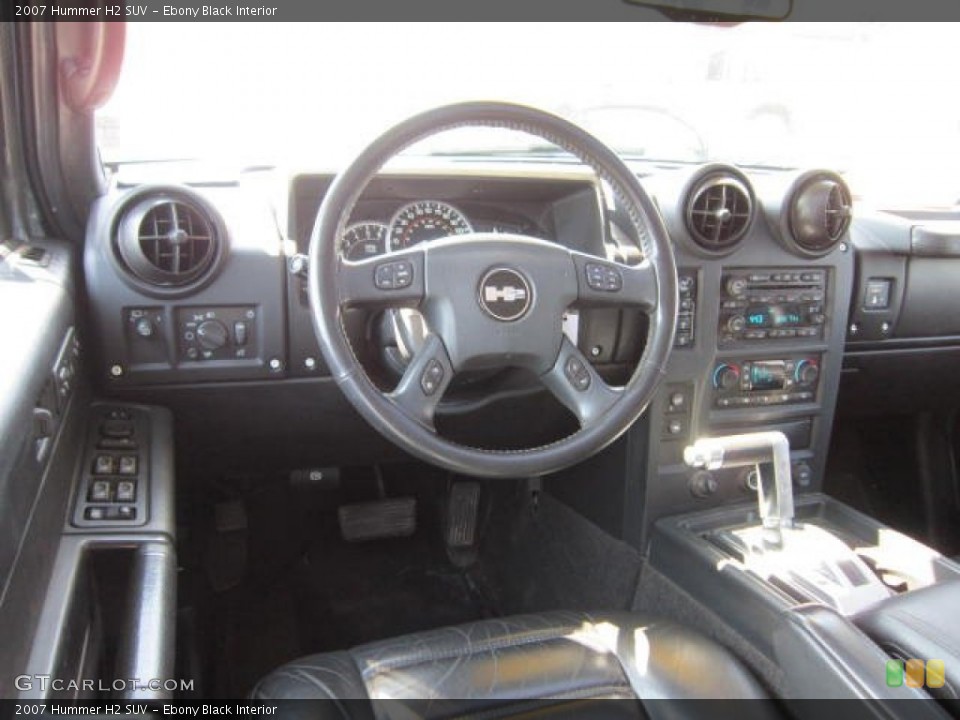 Ebony Black Interior Dashboard for the 2007 Hummer H2 SUV #67545696