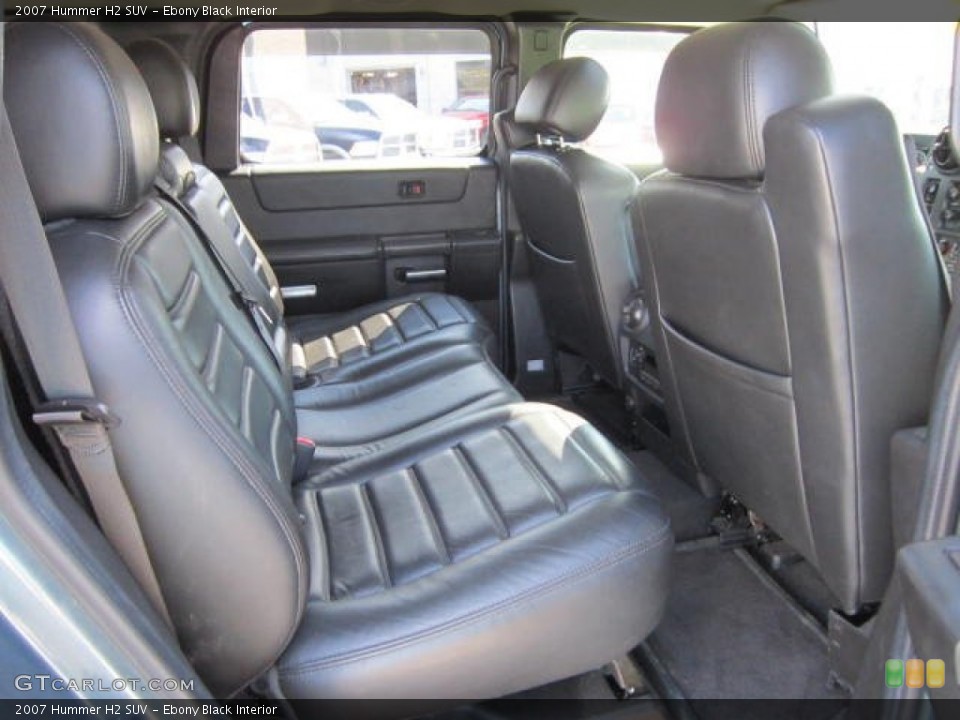 Ebony Black Interior Photo for the 2007 Hummer H2 SUV #67545714
