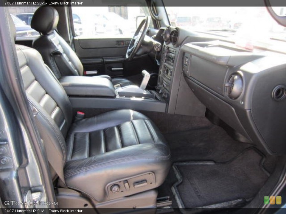 Ebony Black Interior Photo for the 2007 Hummer H2 SUV #67545729