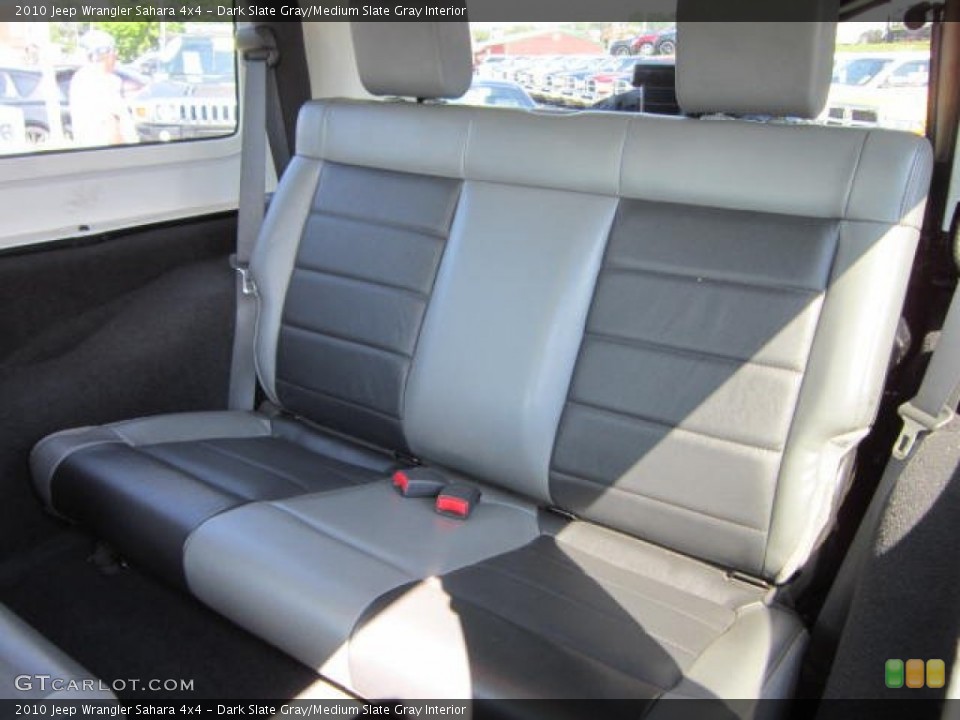 Dark Slate Gray/Medium Slate Gray Interior Rear Seat for the 2010 Jeep Wrangler Sahara 4x4 #67546284