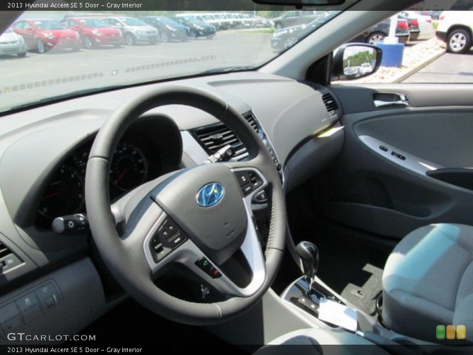 Gray Interior Steering Wheel for the 2013 Hyundai Accent SE 5 Door #67549461