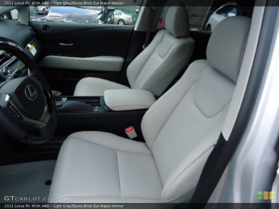 Light Gray/Ebony Birds Eye Maple Interior Photo for the 2013 Lexus RX 450h AWD #67549764
