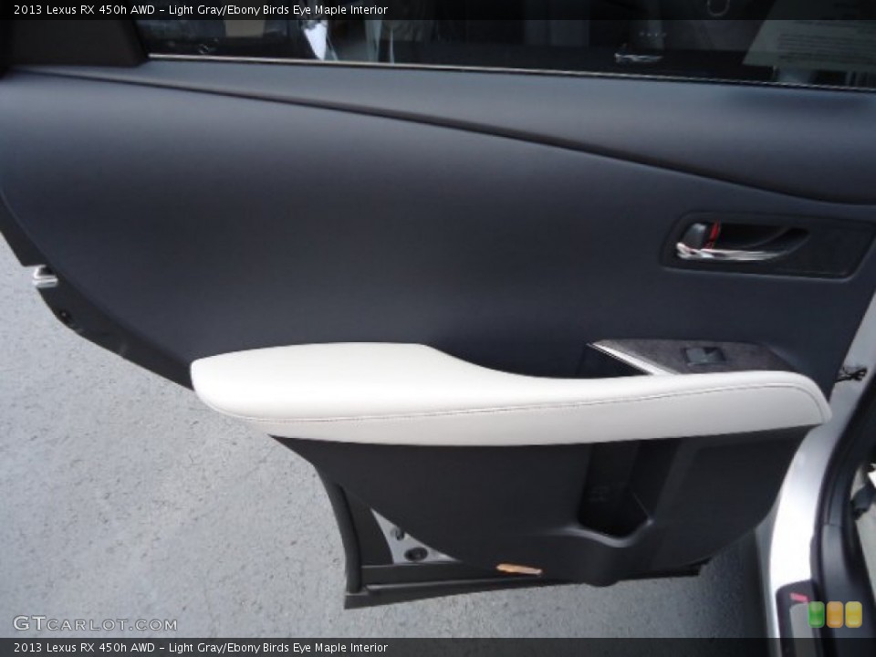Light Gray/Ebony Birds Eye Maple Interior Door Panel for the 2013 Lexus RX 450h AWD #67549791