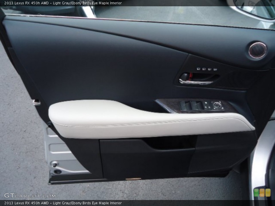Light Gray/Ebony Birds Eye Maple Interior Door Panel for the 2013 Lexus RX 450h AWD #67549800