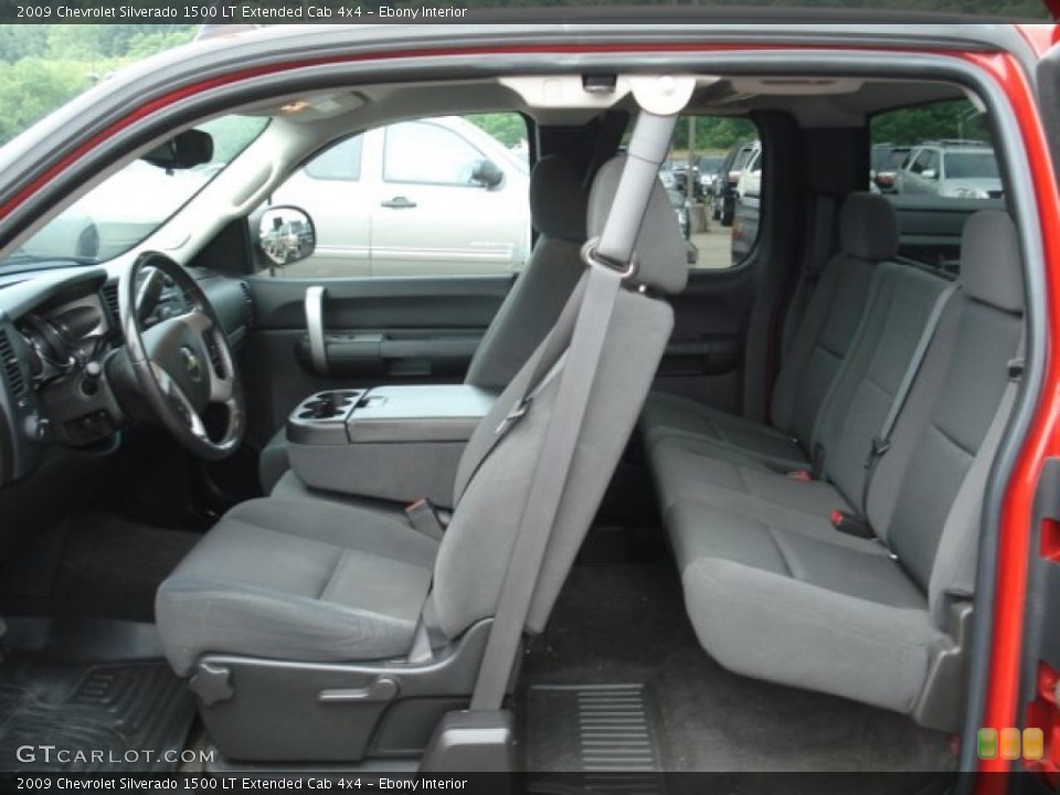 Ebony Interior Photo for the 2009 Chevrolet Silverado 1500 LT Extended Cab 4x4 #67552524