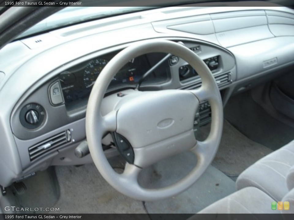 Grey Interior Steering Wheel for the 1995 Ford Taurus GL Sedan #67552611