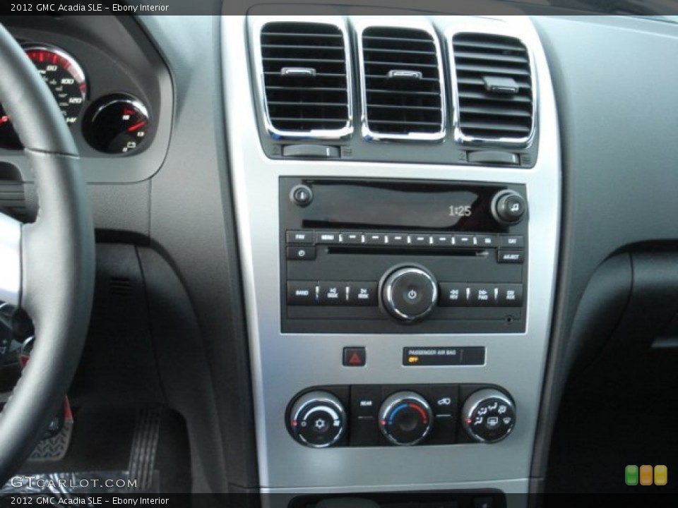 Ebony Interior Controls for the 2012 GMC Acadia SLE #67552746