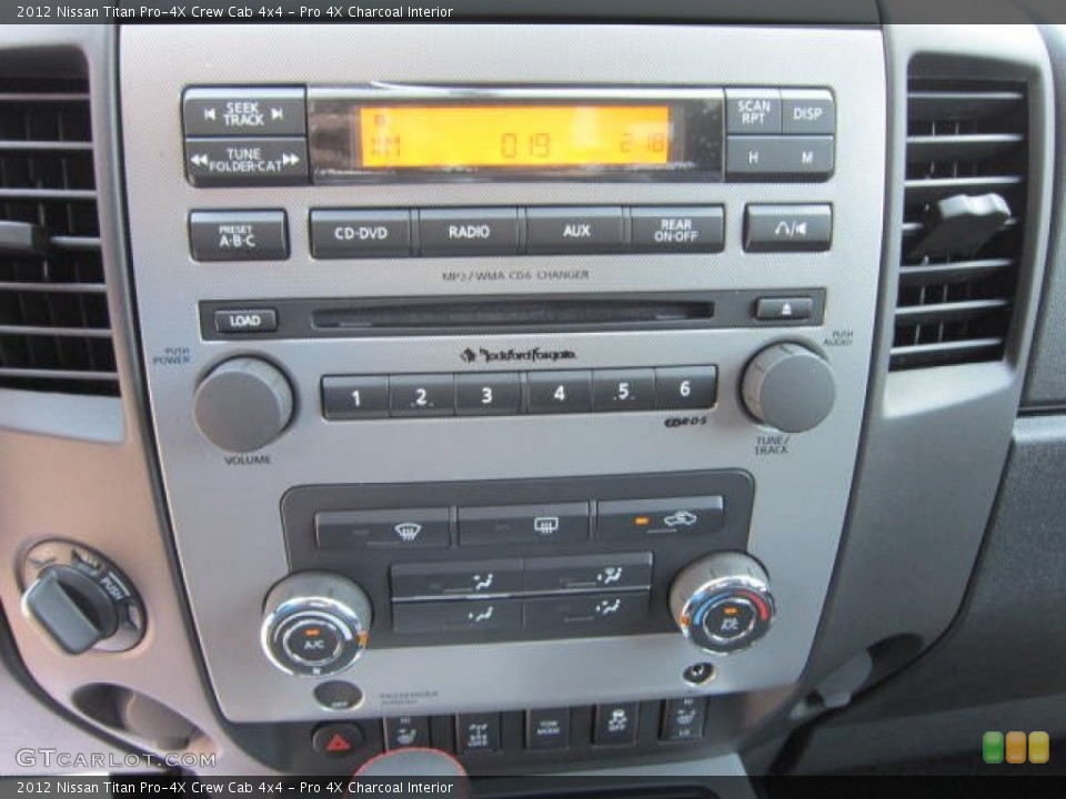 Pro 4X Charcoal Interior Controls for the 2012 Nissan Titan Pro-4X Crew Cab 4x4 #67558372