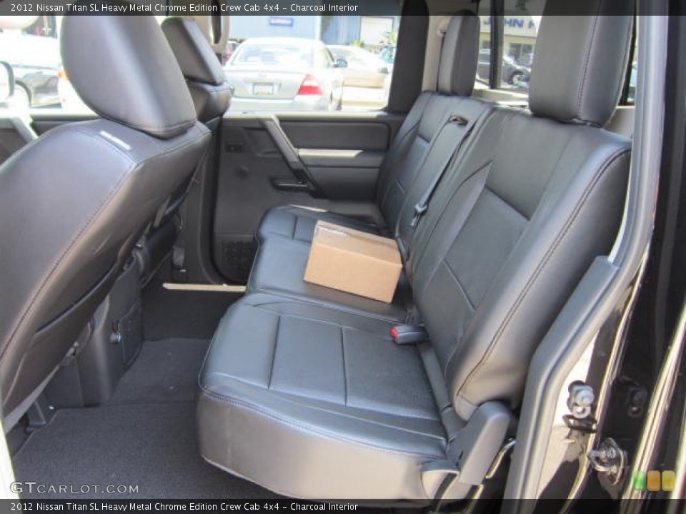 Charcoal Interior Photo for the 2012 Nissan Titan SL Heavy Metal Chrome Edition Crew Cab 4x4 #67559364