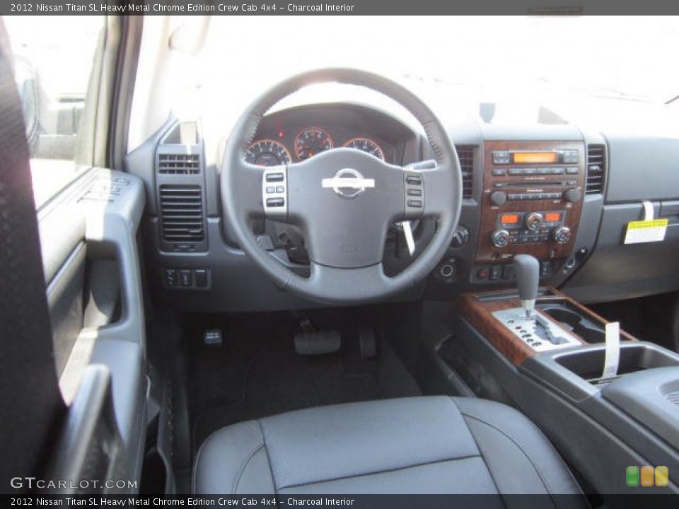 Charcoal Interior Dashboard for the 2012 Nissan Titan SL Heavy Metal Chrome Edition Crew Cab 4x4 #67559370