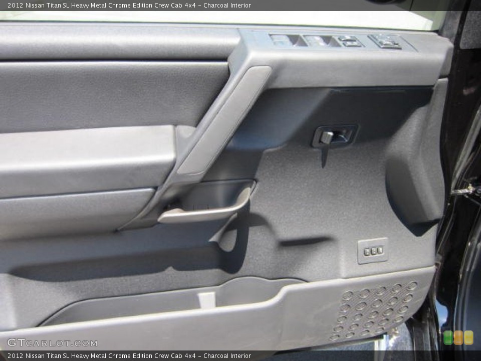 Charcoal Interior Door Panel for the 2012 Nissan Titan SL Heavy Metal Chrome Edition Crew Cab 4x4 #67559388
