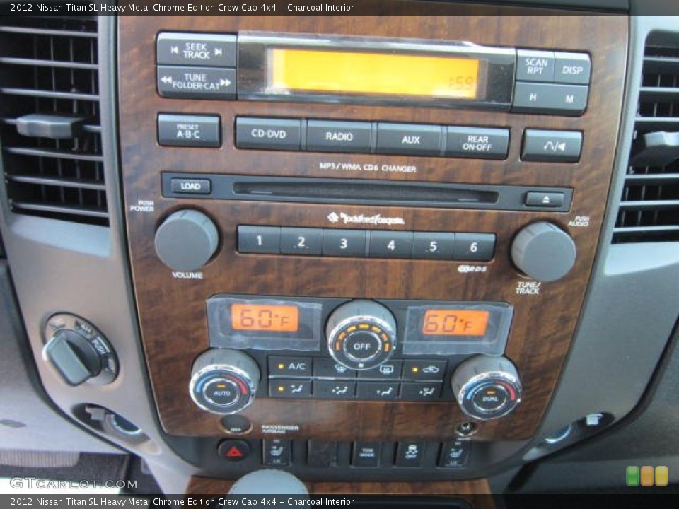 Charcoal Interior Controls for the 2012 Nissan Titan SL Heavy Metal Chrome Edition Crew Cab 4x4 #67559394