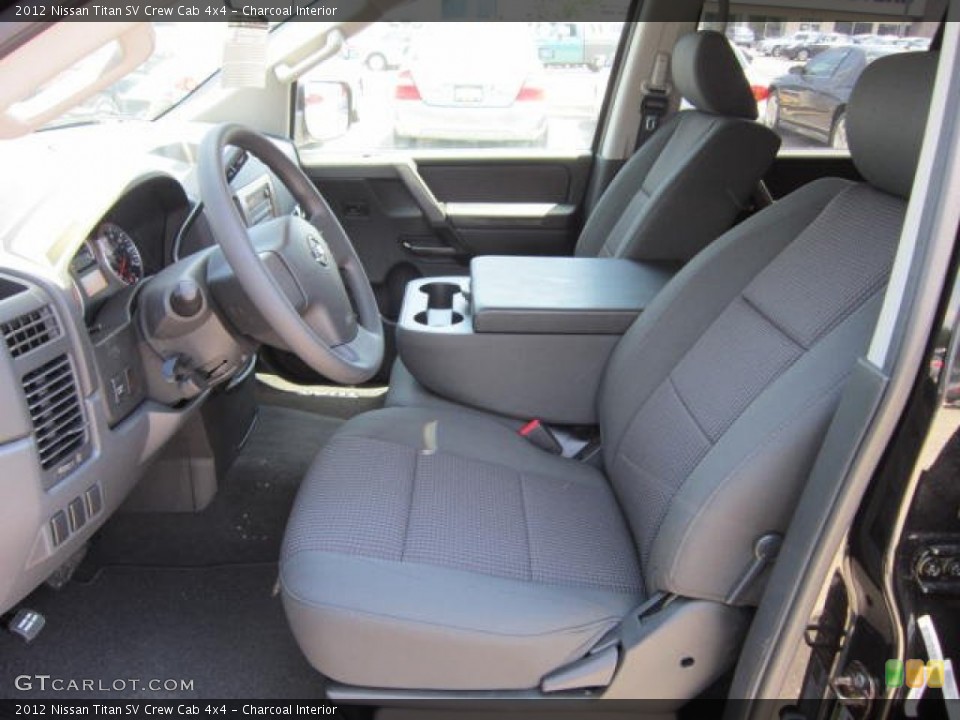 Charcoal Interior Photo for the 2012 Nissan Titan SV Crew Cab 4x4 #67559766