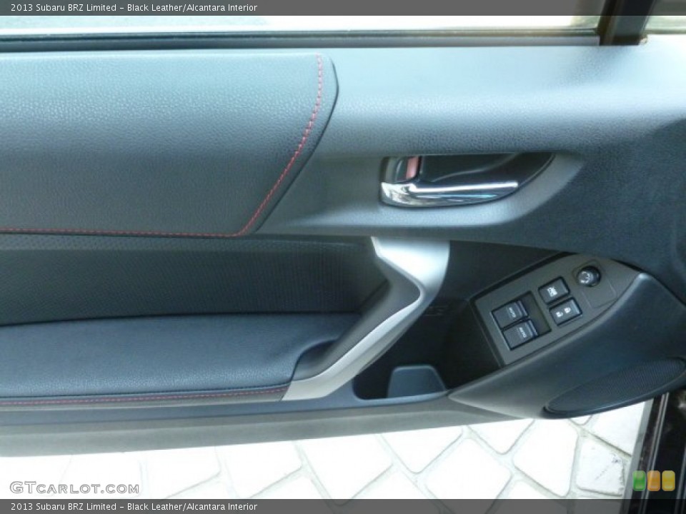 Black Leather/Alcantara Interior Door Panel for the 2013 Subaru BRZ Limited #67560084