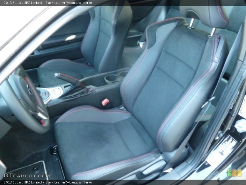 Black Leather/Alcantara Interior Front Seat for the 2013 Subaru BRZ Limited #67560087