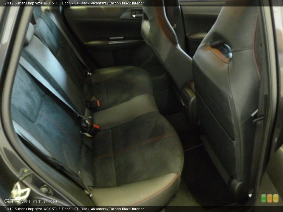 STi Black Alcantara/Carbon Black Interior Photo for the 2012 Subaru Impreza WRX STi 5 Door #67560372