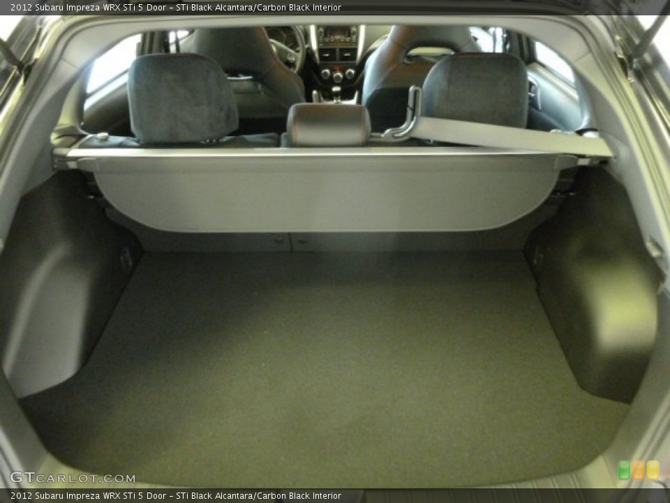 STi Black Alcantara/Carbon Black Interior Trunk for the 2012 Subaru Impreza WRX STi 5 Door #67560375