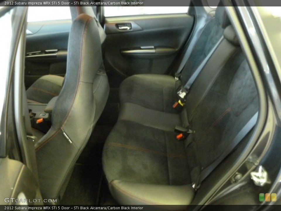 STi Black Alcantara/Carbon Black Interior Photo for the 2012 Subaru Impreza WRX STi 5 Door #67560378