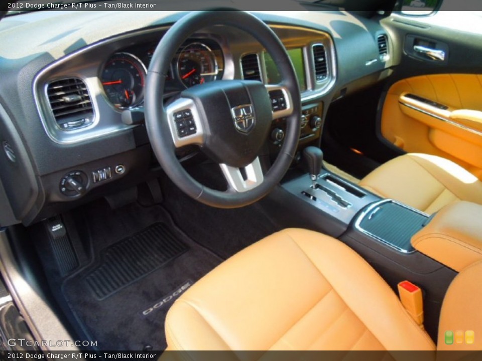 Tan/Black 2012 Dodge Charger Interiors