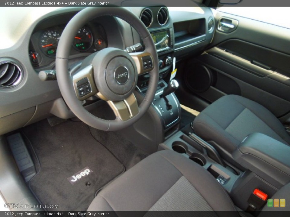 Dark Slate Gray Interior Prime Interior for the 2012 Jeep Compass Latitude 4x4 #67562094