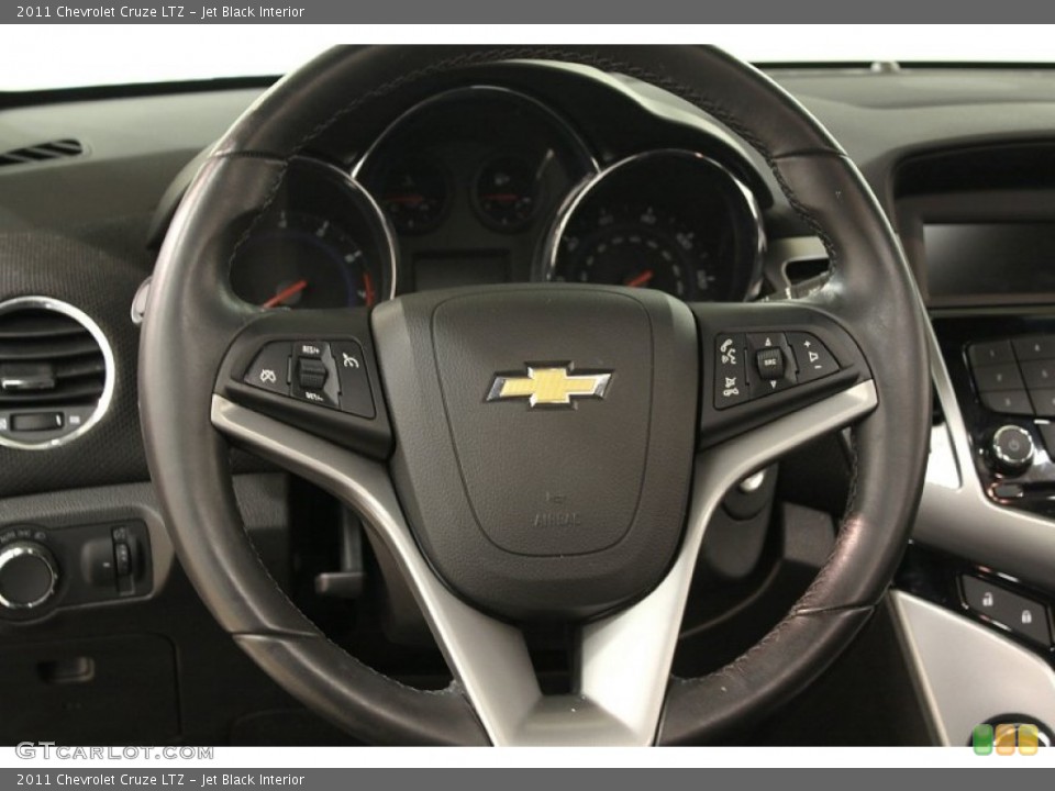 Jet Black Interior Steering Wheel for the 2011 Chevrolet Cruze LTZ #67563051