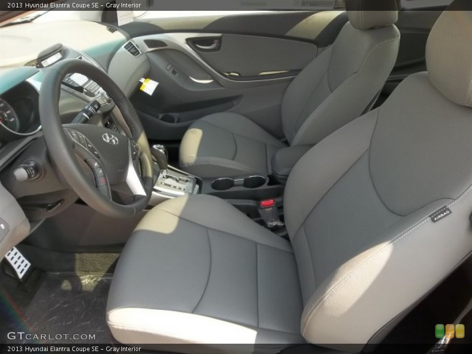 Gray Interior Front Seat for the 2013 Hyundai Elantra Coupe SE #67566901