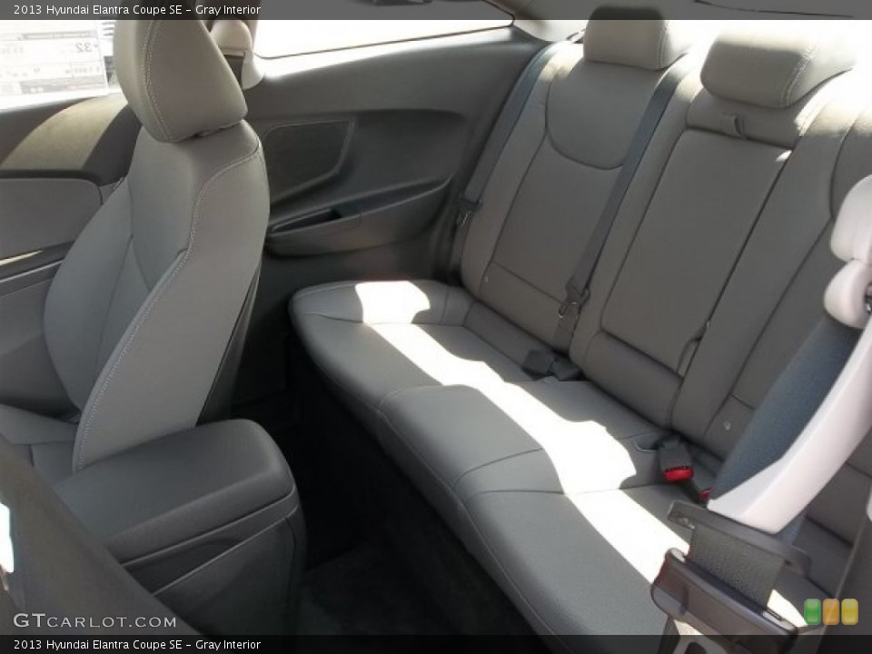 Gray Interior Rear Seat for the 2013 Hyundai Elantra Coupe SE #67566910