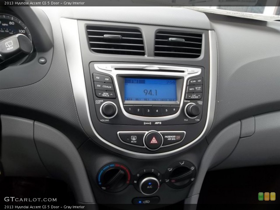 Gray Interior Controls for the 2013 Hyundai Accent GS 5 Door #67567072