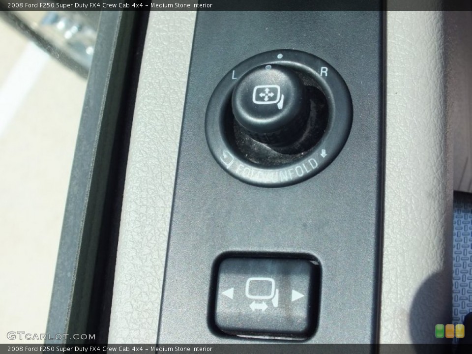 Medium Stone Interior Controls for the 2008 Ford F250 Super Duty FX4 Crew Cab 4x4 #67567228