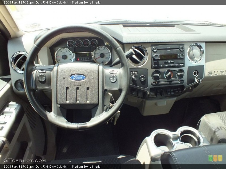 Medium Stone Interior Dashboard for the 2008 Ford F250 Super Duty FX4 Crew Cab 4x4 #67567321