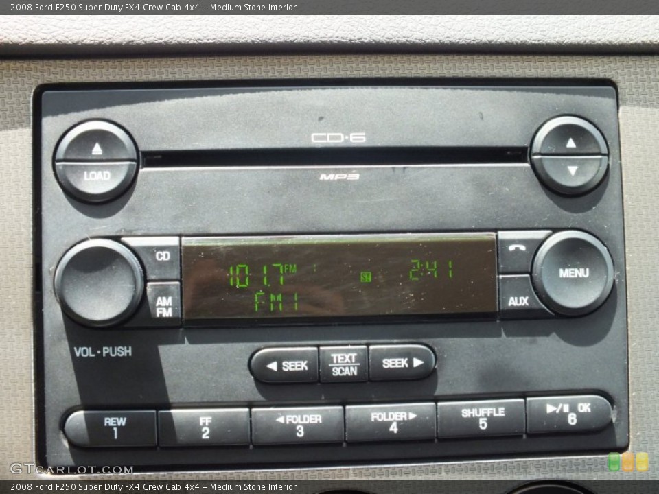 Medium Stone Interior Audio System for the 2008 Ford F250 Super Duty FX4 Crew Cab 4x4 #67567384