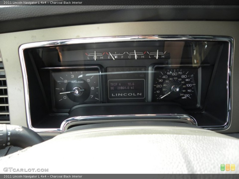 Charcoal Black Interior Gauges for the 2011 Lincoln Navigator L 4x4 #67567516