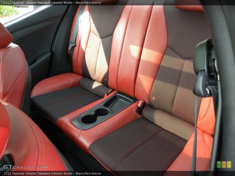 Black/Red Interior Rear Seat for the 2012 Hyundai Veloster  #67569130