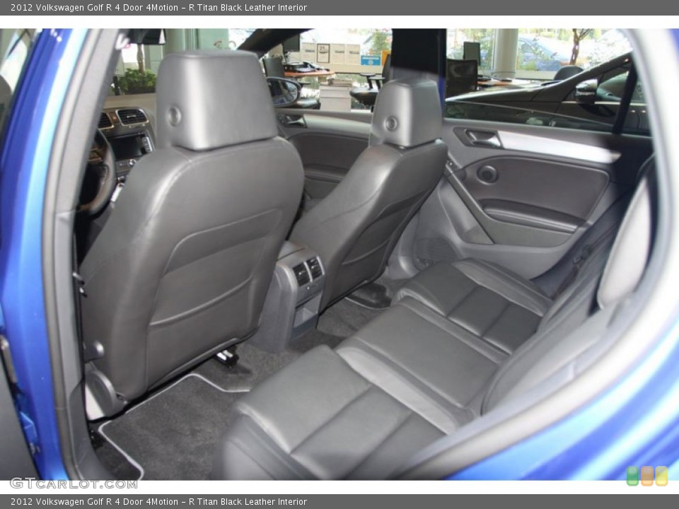 R Titan Black Leather Interior Rear Seat for the 2012 Volkswagen Golf R 4 Door 4Motion #67569607