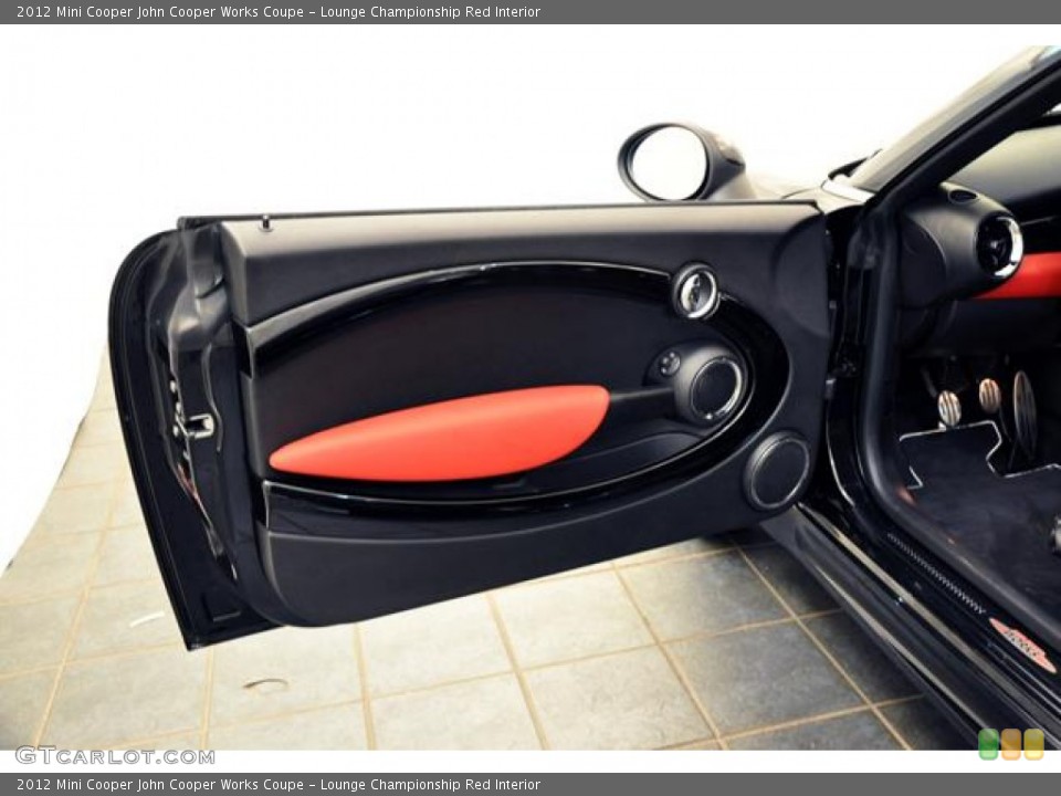 Lounge Championship Red Interior Door Panel for the 2012 Mini Cooper John Cooper Works Coupe #67569610