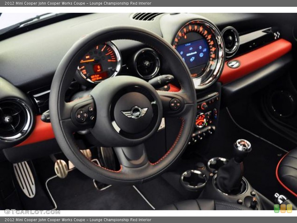 Lounge Championship Red Interior Dashboard for the 2012 Mini Cooper John Cooper Works Coupe #67569655