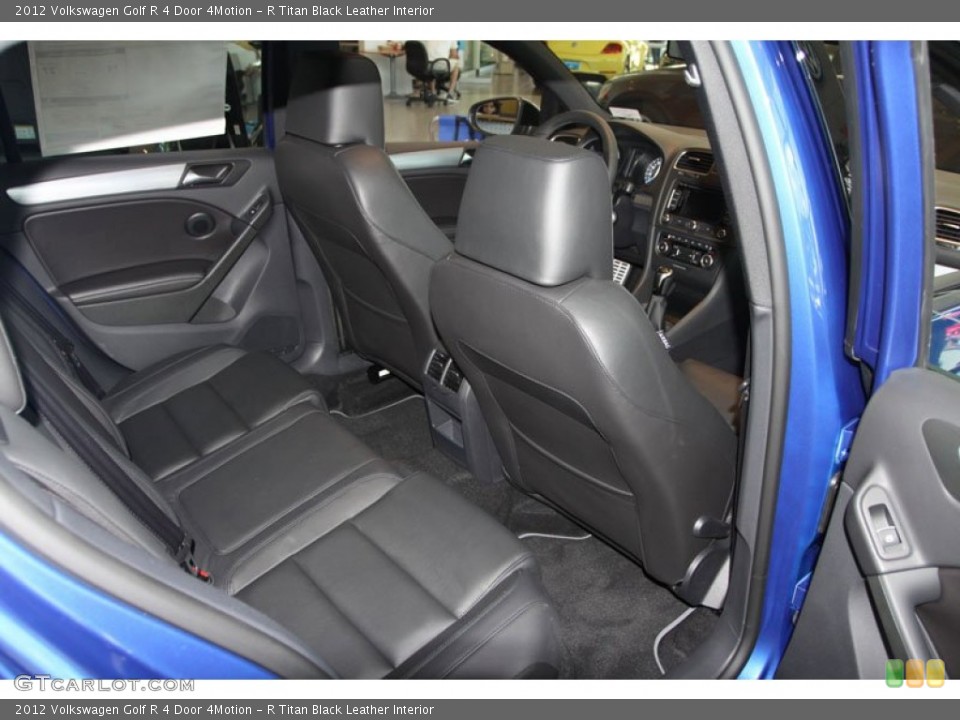 R Titan Black Leather Interior Rear Seat for the 2012 Volkswagen Golf R 4 Door 4Motion #67569658